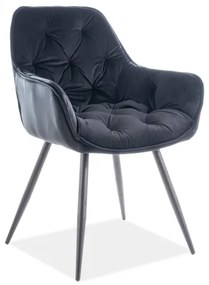 CHERRY VELVET CHAIR ΜΑΥΡΟ ΠΛΑΙΣΙΟ / BLUVEL BLACK 19 DIOMMI CHERRYVCC DIOMMI-80-1709