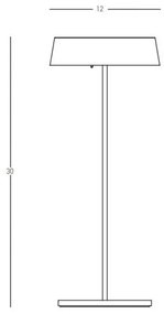 Επιτραπέζιο Φωτιστικό LED 2,2W IP54 3000K Zambelis-E291-Χρυσό E291
