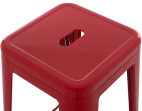 ΣΚΑΜΠΟ ΜΠΑΡ ΜΕΤΑΛΛΙΚΟ MELITA-PRO HM8642.44 ΣΕ ΚΟΚΚΙΝΟ 43x43x78Υεκ. (1 Τεμμάχια)