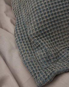 3D Βαμβακερή Stonewashed Μαύρη- Γκρι Oxford Μαξιλαροθήκη Taline