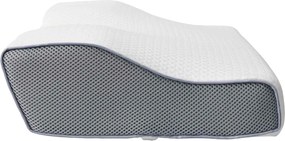 vidaXL Μαξιλάρι λαιμού Λευκό Αφρός Μνήμης 59 x 34,5 x 12 εκ
