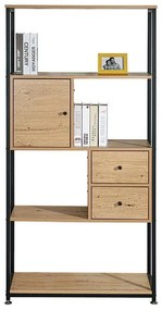 Βιβλιοθήκη - Ραφιέρα Edge 2077 Μεταλλική Fylliana Sonoma - Artisan 78x30x158 εκ. 78x30x158 εκ.