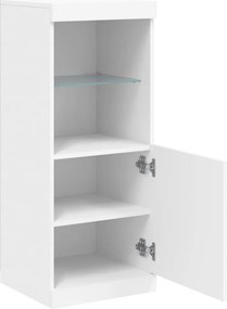 vidaXL Μπουφές με Φώτα LED Λευκός 41 x 37 x 100 εκ.