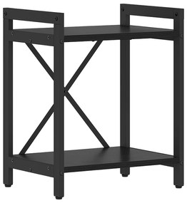 vidaXL Βιβλιοθήκη Μαύρη δρυς 40 x 30 x 48.5 εκ Επεξεργασμένο ξύλο