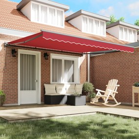 vidaXL Σκηνίτσα Αναδιπλούμενη Κόκκινο 400x300 εκ. ύφασμα