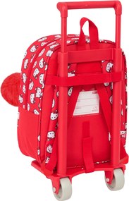 Σχολική Τσάντα Hello Kitty Iconic Λευκό Κόκκινο 22 x 27 x 10 cm