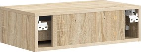 vidaXL Τραπεζάκι Τοίχου Sonoma Δρυς 59 x 34,5 x 17 εκ.
