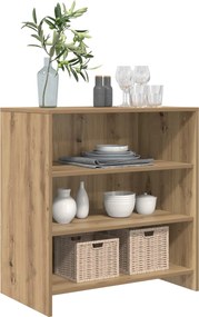 vidaXL Πλαϊνό γραφείο Καφέ 70 x 41 x 75 εκ. Επεξεργασμένο ξύλο