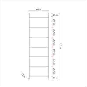 Βιβλιοθήκη Πεύκο Atlantic DYNAMIC 52x64x225