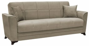 Καναπές Κρεβάτι Τριθέσιος ArteLibre JULIAN 3S Ανοιχτό Καφέ 232x85x90cm