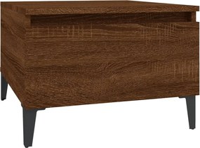 vidaXL Τραπέζι Βοηθητικό Καφέ Δρυς 50x46x35 εκ. Επεξεργασμένο Ξύλο