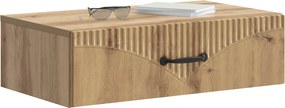 vidaXL Τραπεζάκι Τοίχου 59 x 34,5 x 17 εκ. Επεξεργασμένο Ξύλο