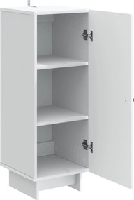 vidaXL Πλαϊνό γραφείο Λευκό 33 x 34,5 x 90 εκ Επεξεργασμένο Ξύλο