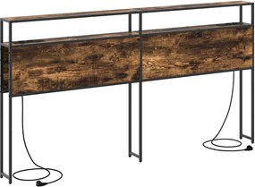 vidaXL Κεφαλάρι Αποθήκης με αποθήκευση Καπνιστή δρυς