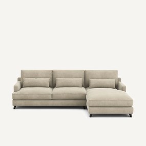 Γωνιακός καναπές από λινό βελούδο, Alwine