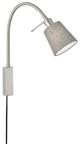 Απλίκα Φωτιστικό Τοίχου Γκρι-Νίκελ Wolke 30323 Fischer Honsel-30323-Γκρι 30323