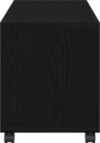 vidaXL End Table Μαύρη Οξυά 72 x 33 x 42,5 εκ. Επεξεργασμένο ξύλο