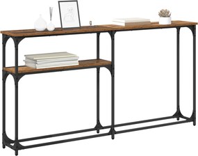 vidaXL ΤραπέζιΚονσόλας Παλιό Ξύλο 145 x 22,5 x 75 εκ.