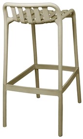 Σκαμπό μπαρ Zoi pp σε απόχρωση cappucino 36x56x87εκ