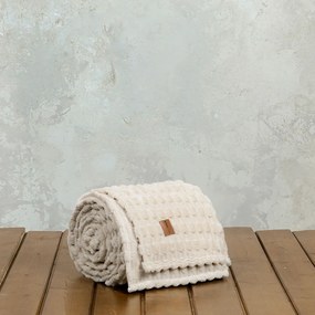 Κουβέρτα Fleece Υπέρδιπλη (220x240) Nima Savara L.Beige