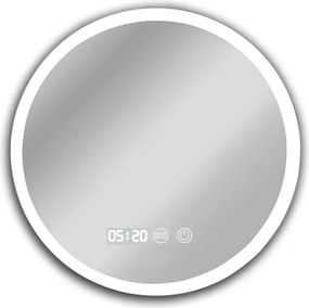 BRUNO καθρέφτης μπάνιου LED BRN-0275, στρόγγυλος, 24W, Φ50cm, IP67