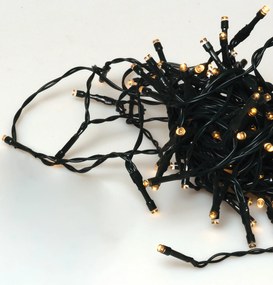 100Led Φωτάκια Με Ηλιακό Πάνελ , 8 Προγράμματα Και Μετασχηματιστή Ip44, Πράσινο Καλώδιο/Θερμό Λαμπάκι 10 Μέτρα (Kelvin: 2.500 - 2.800)
