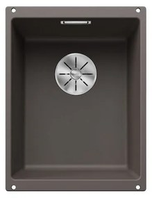 Blanco Subline-U 320-U Volcano Grey SILGRANIT™ PuraDur™ Γρανιτένιος Νεροχύτης Υποκαθήμενος με 1 Γούρνα 35x46 cm