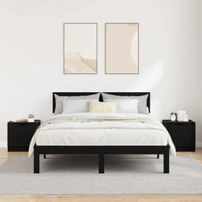 vidaXL Ντουλάπι κρεβατιού 2 pcs Μαύρη δρυς 40 x 39 x 40 εκ.