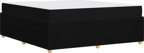 vidaXL Σκελετός Κρεβατιού Μαύρο 180 x 200 cm ύφασμα