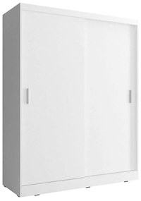 Ντουλάπα Δίφυλλη Συρόμενη 24114-WKw-130 130x200x62cm White Δίφυλλη Particle Board