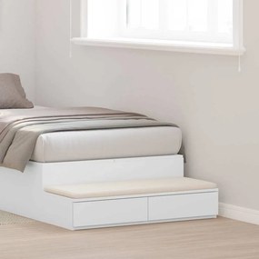 vidaXL Συρτάρια κρεβατιού Λευκό 100 x 36,5 x 16,5 εκ