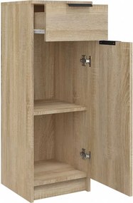 vidaXL Ντουλάπι Μπάνιου Sonoma Δρυς 32x33,5x90 εκ. Επεξεργασμένο Ξύλο