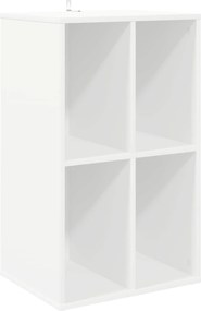 vidaXL Ντουλάπι δίσκων βινυλίου Λευκό 44,5 x 36,5 x 74,5 εκ