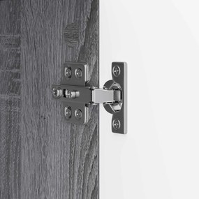 vidaXL Πλαϊνό γραφείο Γκρι Sonoma 89 x 34,5 x 80 εκ Επεξεργασμένο Ξύλο
