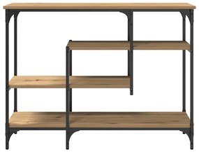 vidaXL Τραπέζι Κονσόλας με ράφι artisan δρυς 100 x 35 x 75 εκ.