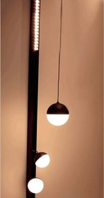 LED Φωτιστικό Μαγνητικής ράγας Flexo 10 12W Μαύρο Φ10cm