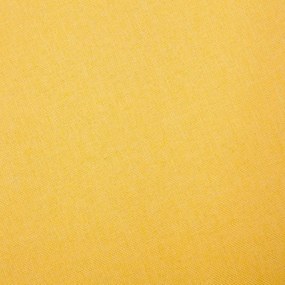 vidaXL Καναπές Τριθέσιος Κίτρινος Υφασμάτινος