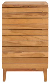 vidaXL Καλάθι Απλύτων 40 x 40 x 70 εκ. από Μασίφ Ξύλο Teak