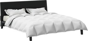 vidaXL Κουβέρτα 2 σε 1 Λευκό 240 x 220 cm Φτερό