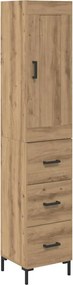 vidaXL Highboard Artisan Oak 34,5 x 34 x 180 εκ. Επεξεργασμένο Ξύλο