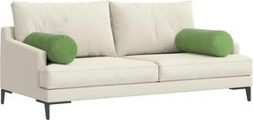vidaXL Μαξιλάρια Στήριγμα 2 pcs Ανοιχτό Πράσινο Ø 25 x 70 cm