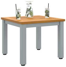 vidaXL Υπαίθρια Τραπέζια Φυσικό και γκρι 45 x 45 x 38 εκ.