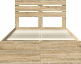 vidaXL Σκελετός Κρεβατιού Sonoma δρυς 120 x 190 cm