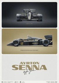 Εκτύπωση τέχνης Lotus 97T - Ayrton Senna - The First Win - Estoril, 1985, Automobilist