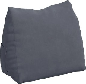 vidaXL Μαξιλάρι Πλάτης Σκούρο Γκρι 60 x 20 x 50 εκ.