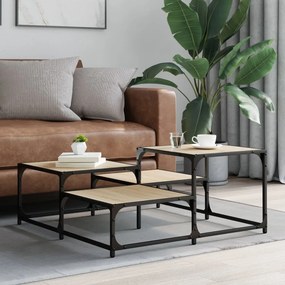 vidaXL Τραπεζάκι Σαλονιού Sonoma Δρυς 87,5x87,5x40 εκ. Επεξεργ. Ξύλο