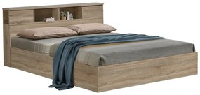 Κρεβάτι διπλό OLYMPUS pakoworld σε sonoma απόχρωση 160x200εκ