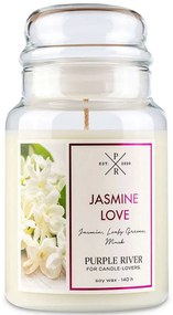 Αρωματικό Κερί Jasmine Love A1067 10x18cm 623gr White Purple River Soy Wax