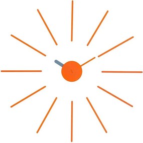 Ρολόι Τοίχου Urchin Orange-Grey Klox Plastic