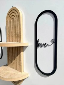 Stewehome Σετ ραφιών τοίχου από ξύλο μοντέρνου στιλ 54x10x16 cm